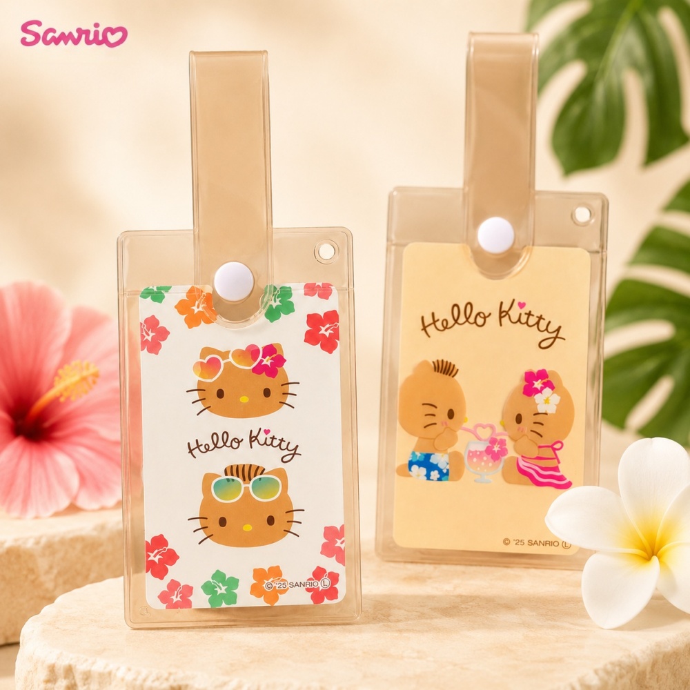 Tan Stationery & Office Supply - Original Sanrio Hello Kitty Transparenter Kartenhalter