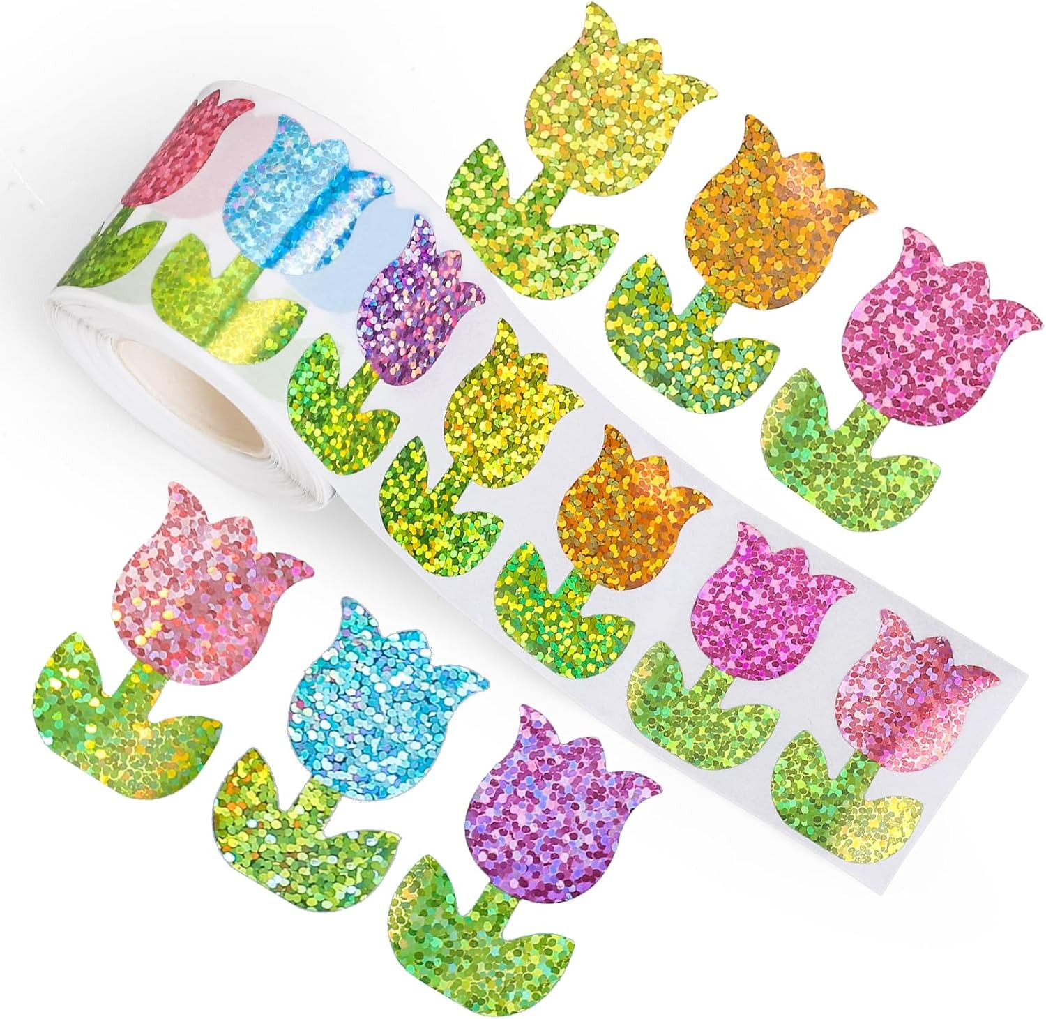 Memo Pad Sticky - Cartoon bunte Blumen Dekor Belohnung Label