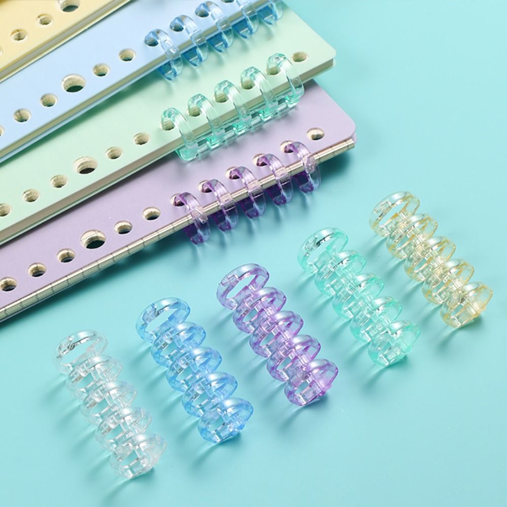 Binding Comb Plastic - 10 Stück Binderinge, Schnappverschluss-Binderinge, A4 A5