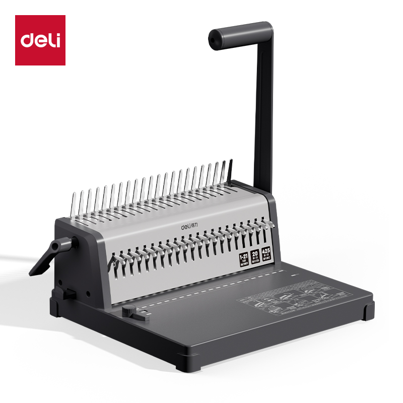 Binding Comb Plastic - Deli 3870/3871/3872S/3873S Hochleistungs-Kammbindemaschine, Kraftsparend, Mehrfachloch-Kunststoffkamm-Bindung für