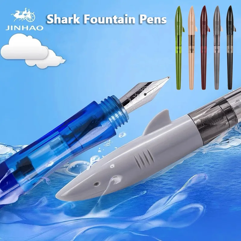 Stationery Supply Business - Jinhao Cute Shark Füllfederhalter, F-Feder, hochwertiger
