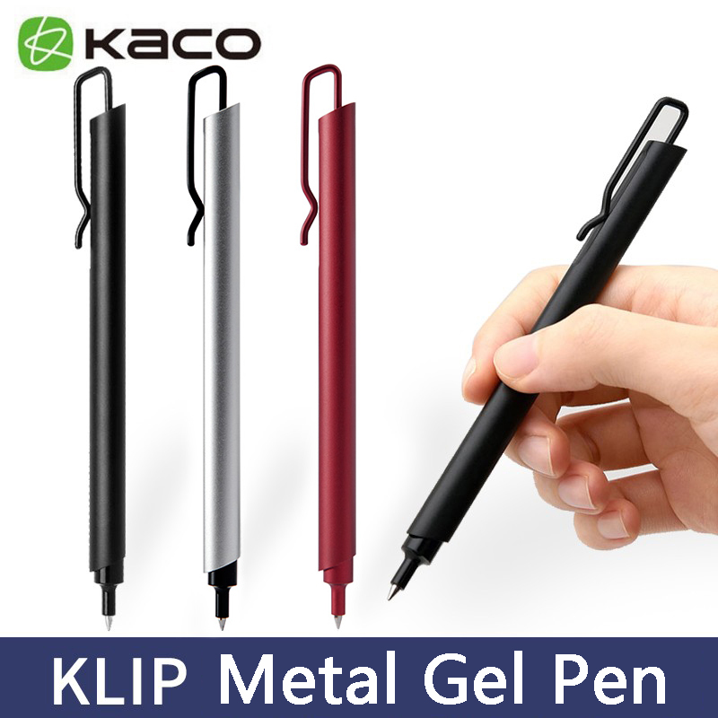 Stationery Supply Business - Kaco Metall Gel Stift 0,5mm schwarze