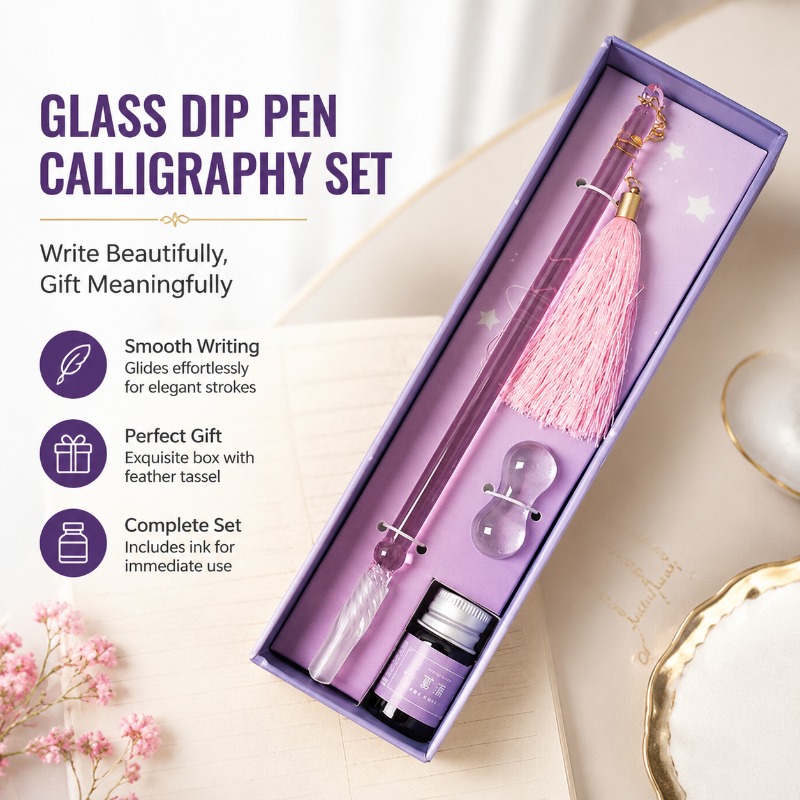 Glas-Dip-Pen-Kalligraphie-Set  – Fountain Pen Ink Bewertung und Preis