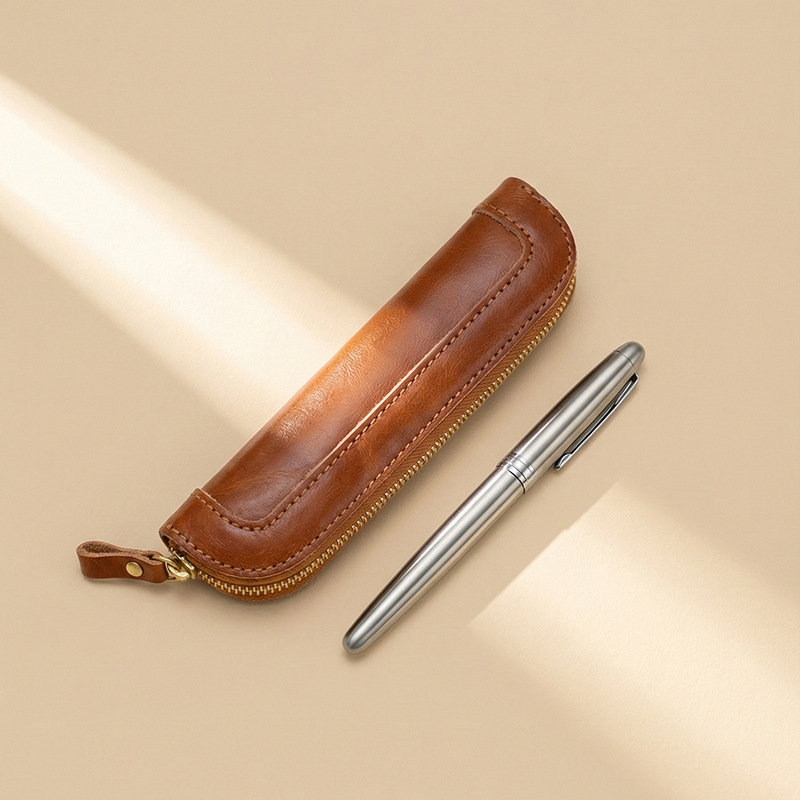 Vintage-Stiftetui aus pflanzli – Tan Stationery & Office Supply Bewertung und Preis