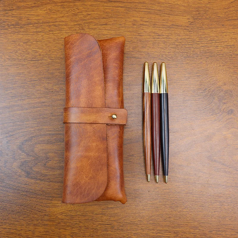 Ins Retro-Lederetui im koreani – Tan Stationery & Office Supply Bewertung und Preis