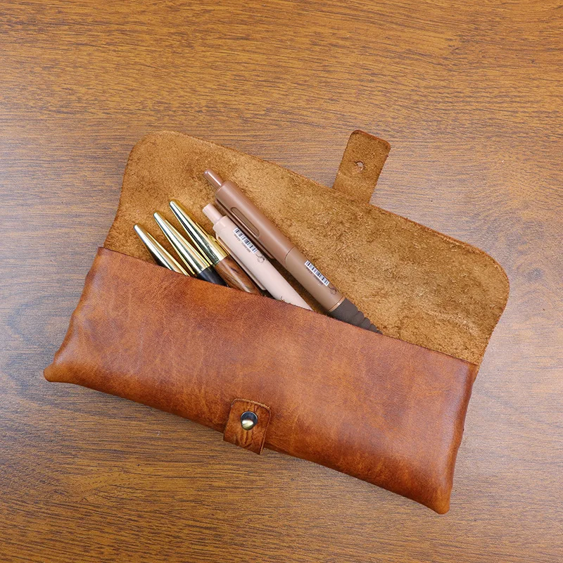 Ins Retro-Lederetui im koreani – Tan Stationery & Office Supply Bewertung und Preis