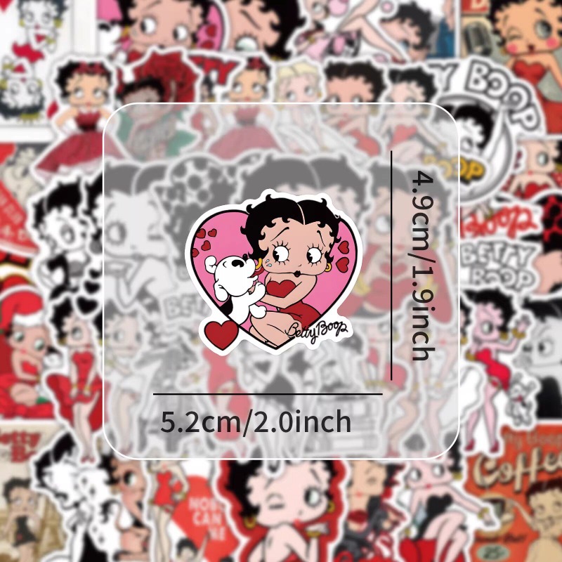 Neue 50 Stück Betty Boop Aufkl – Memo Pad Sticky Bewertung und Preis