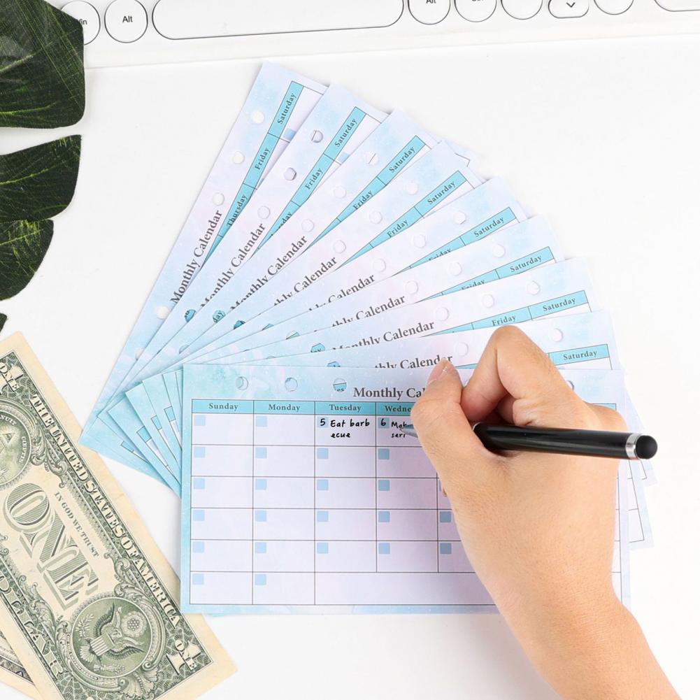 A6 Budget Planer Nachfüllkit 8 – Planner Weekly Budget Bewertung und Preis