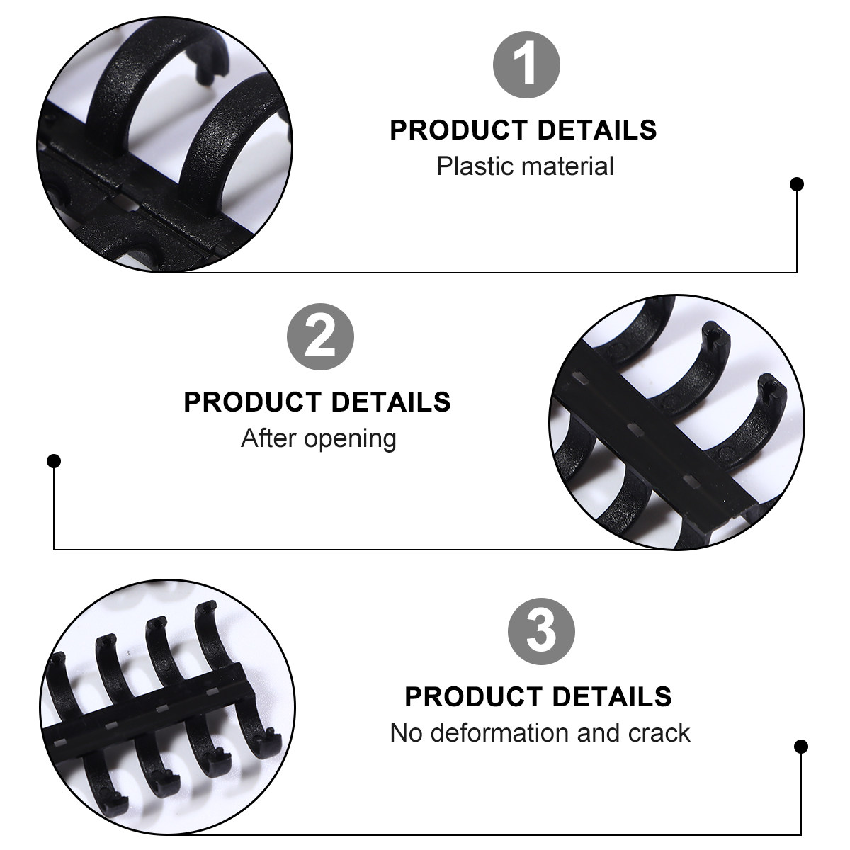 10 Stück Kunststoff-Binderinge – Binding Comb Plastic Bewertung und Preis