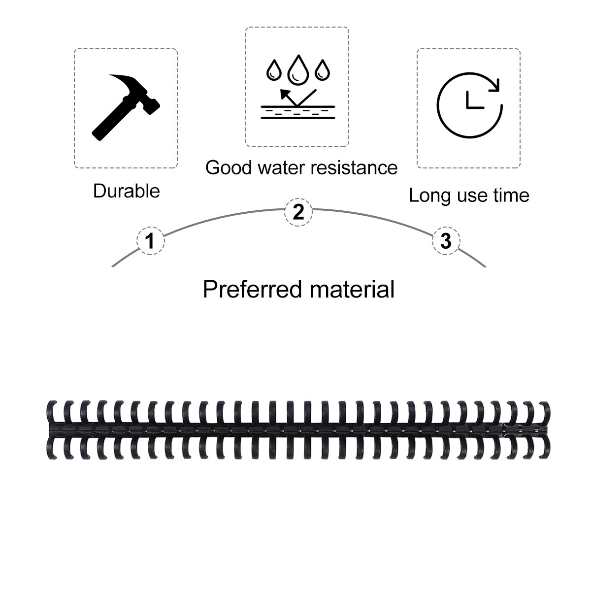10 Stück Kunststoff-Binderinge – Binding Comb Plastic Bewertung und Preis